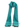 Solid Color Polyester Satin Scarf for Lady